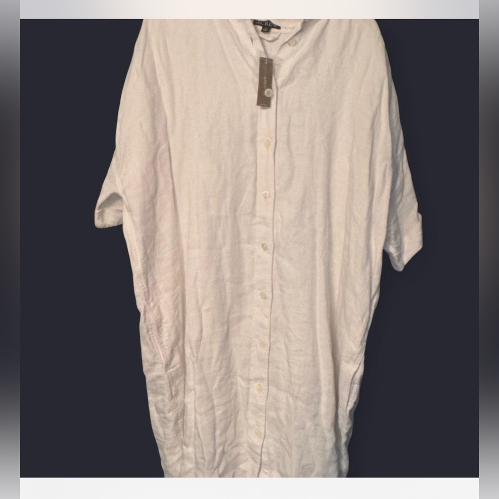 J. Crew Classic Ivory Button-Up Shirt